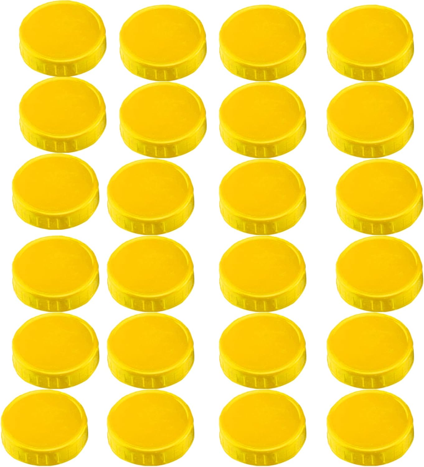 24PCS Mason Jar Lids Yellow