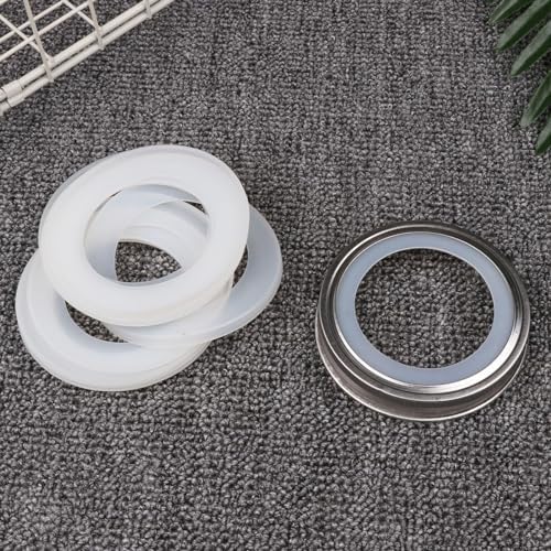 10-Piece Silicone Gasket Set for Mason Jars