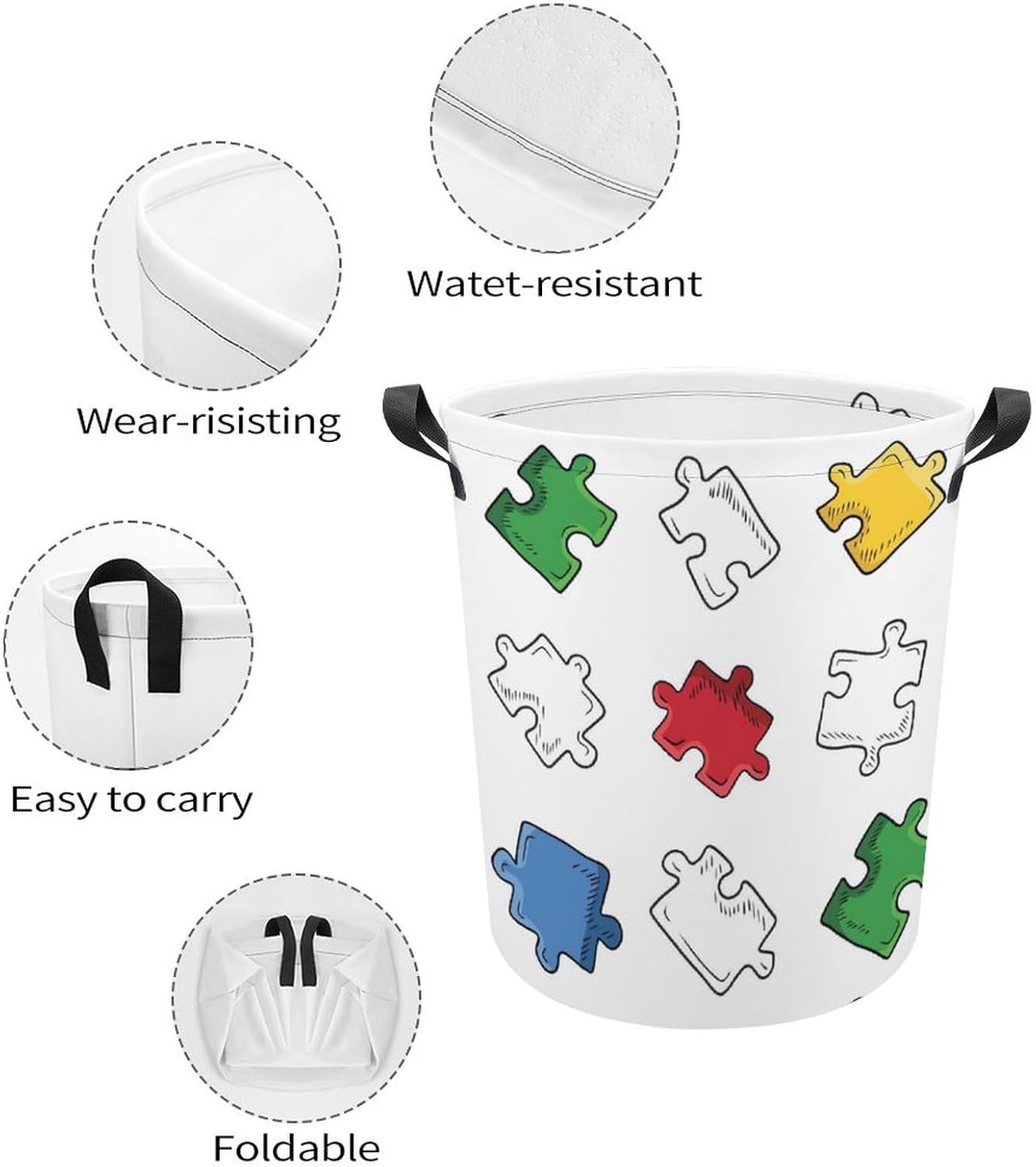 Bright Laundry Hamper Water_resistant