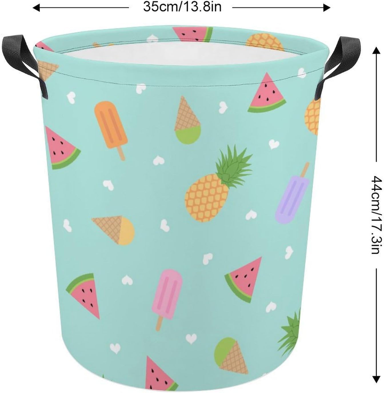 Summertime Magic MEIKKO Fruit-Themed Waterproof Laundry Hamper