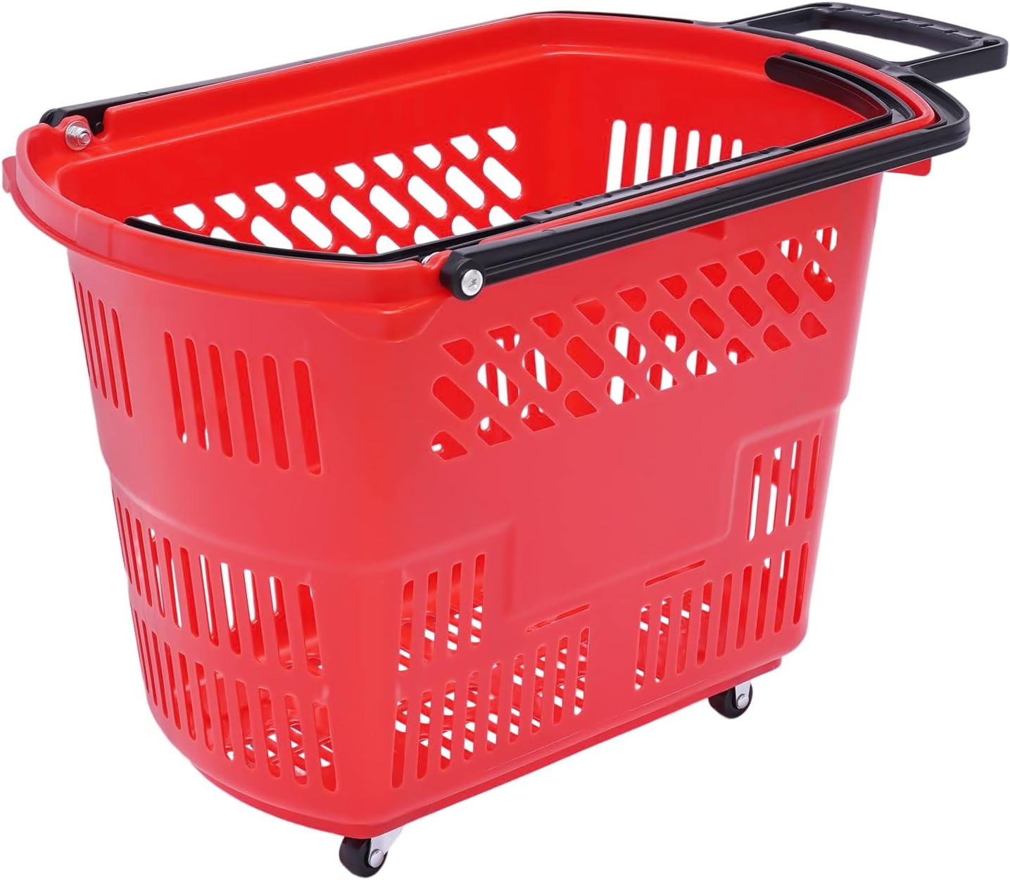 Durable 6-Piece Rolling Shopping Cart with Wheels