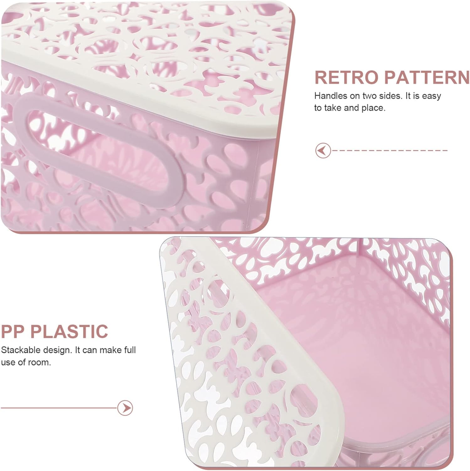 MAGICLULU Durable Hollow Storage Box - Neat Space-Saving for Laundry Organization