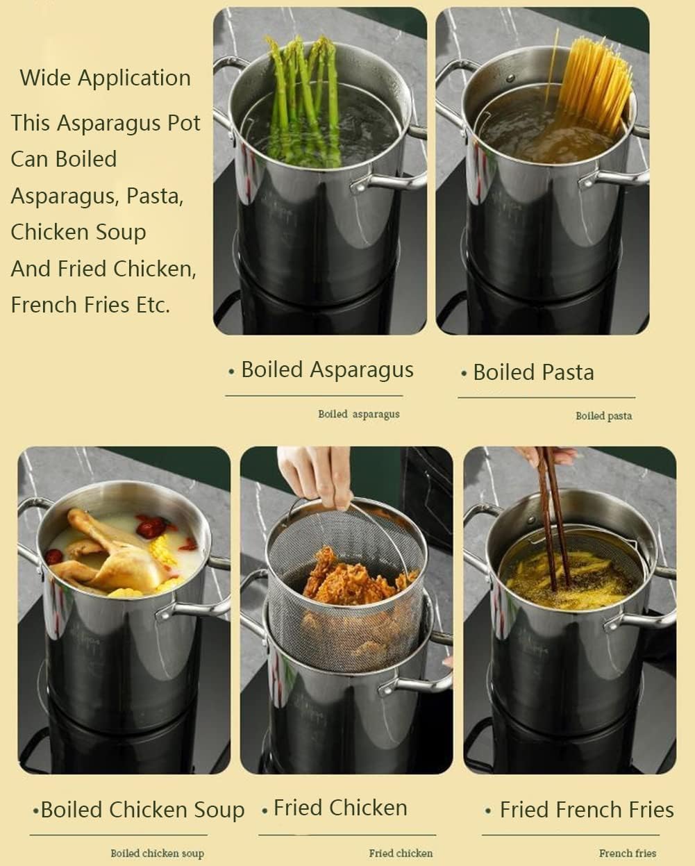 304 Stainless Steel Pasta Pot