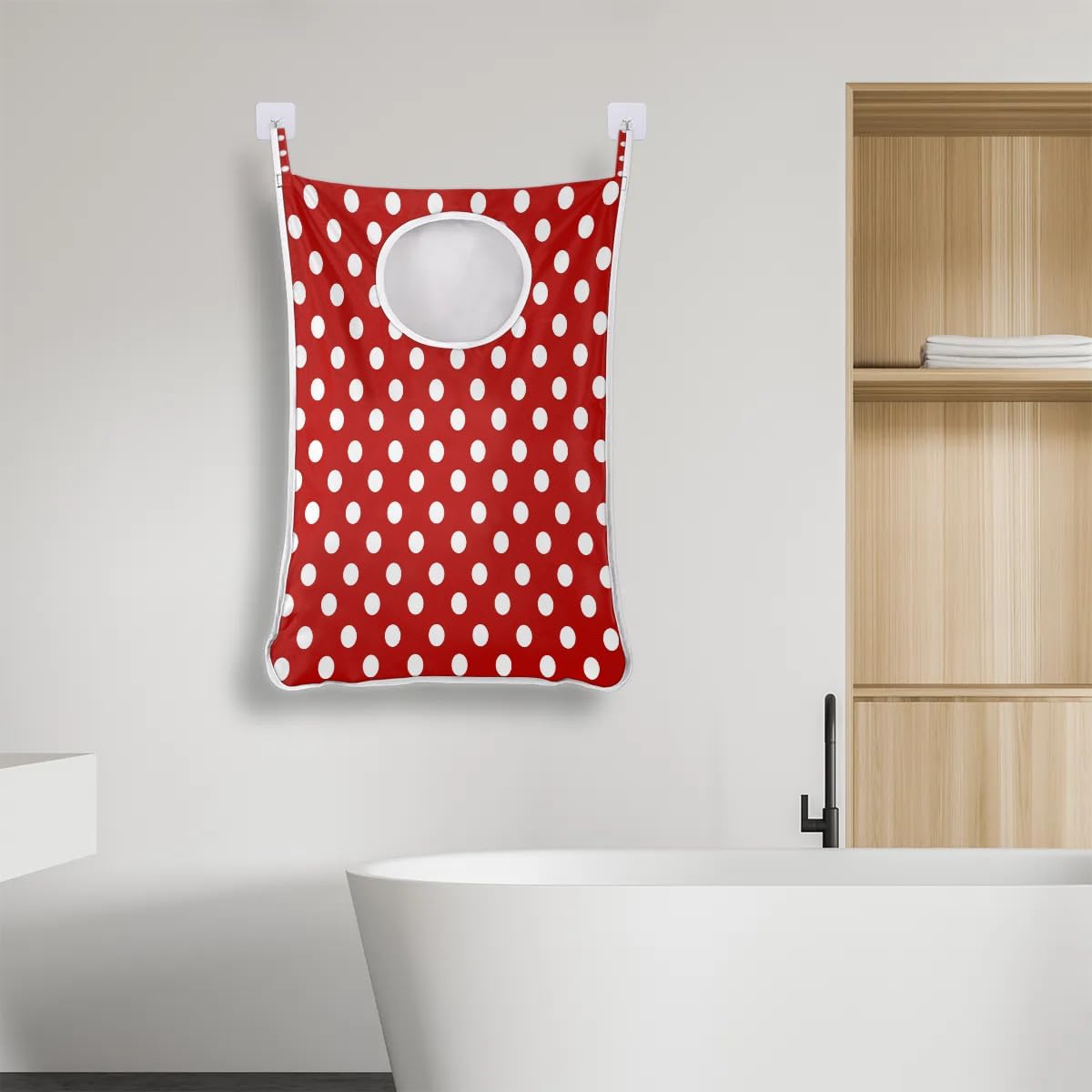 Foldable Portable Laundry Hamper Wall Hanging Organizer for Dirty Clothes