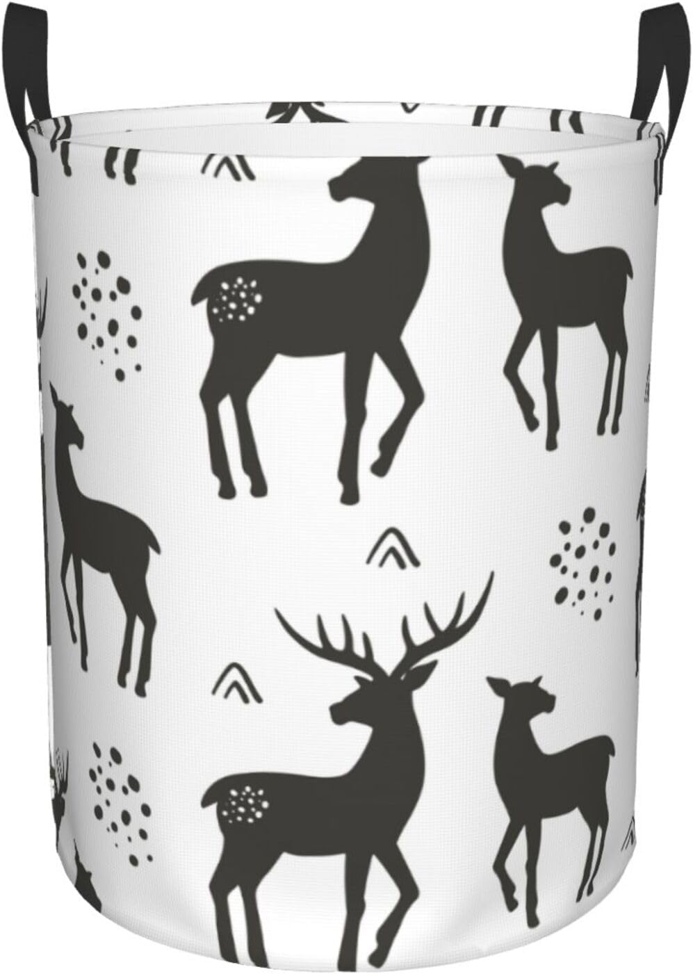 Collapsible Reindeer Laundry Basket for Home Dorm