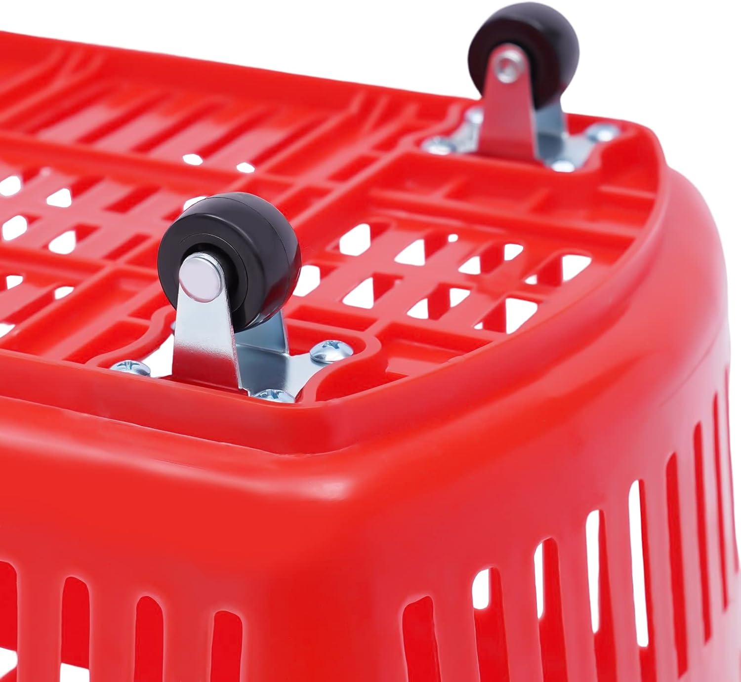 Durable 6-Piece Rolling Shopping Cart with Wheels