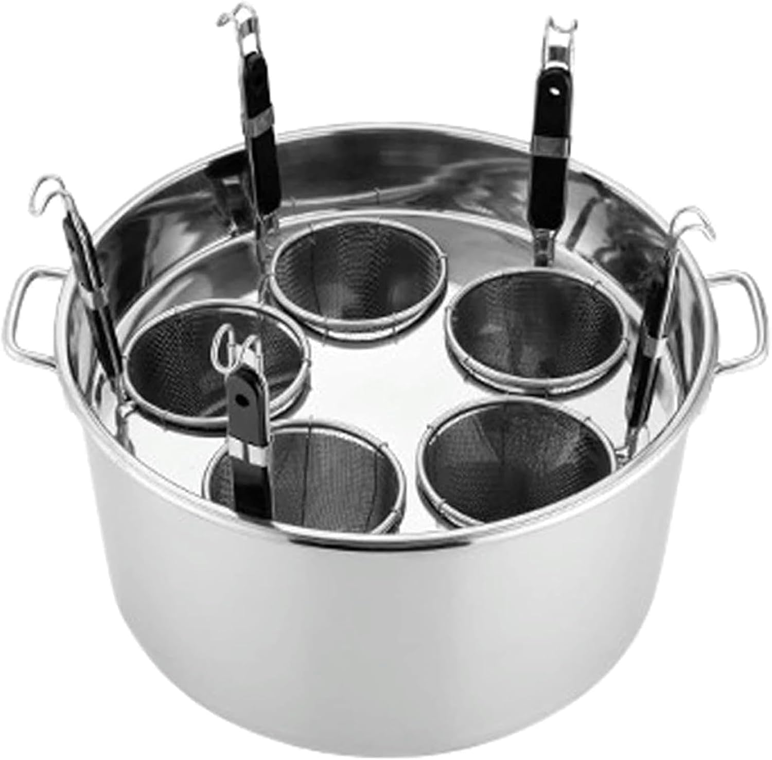Bright Side 5 Hole Stainless Steel Pasta Cooker