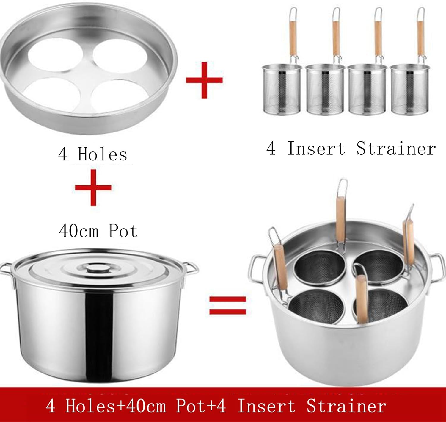 Sturdy Pasta Cooker Insert Set