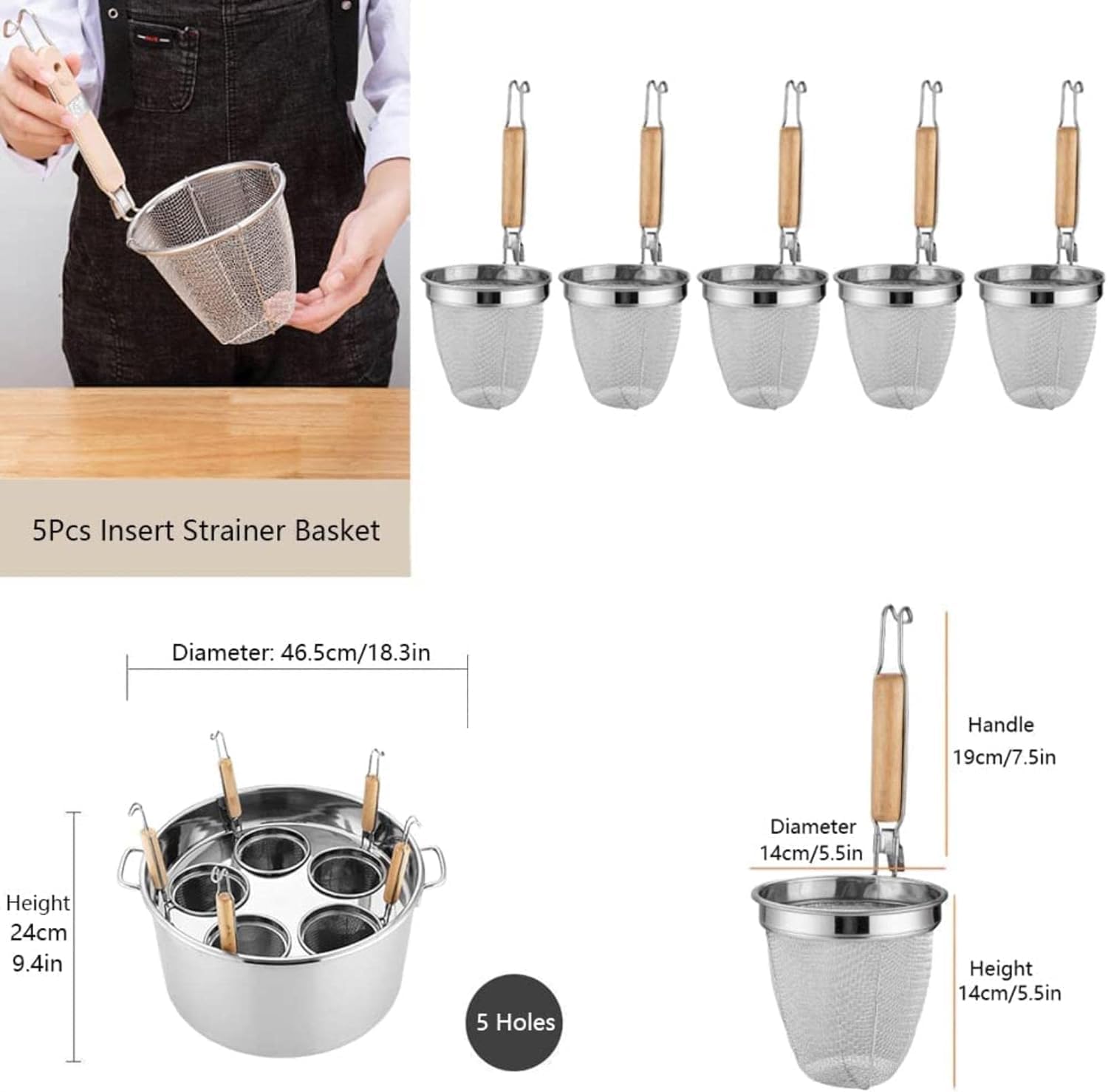 UNbit Stainless Steel Pasta Cooker Set 1