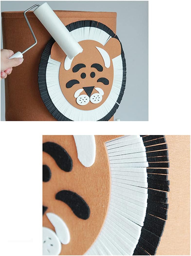 Cute Foldable Felt Laundry Basket for Kids Nursery and Home