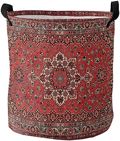Collapsible Red Laundry Basket