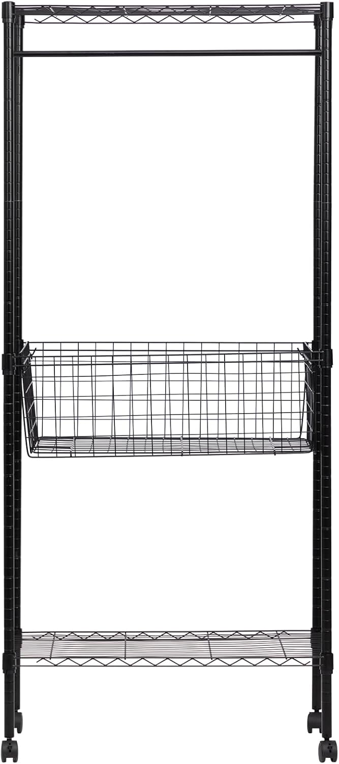Clothes Hanger Basket Organizer