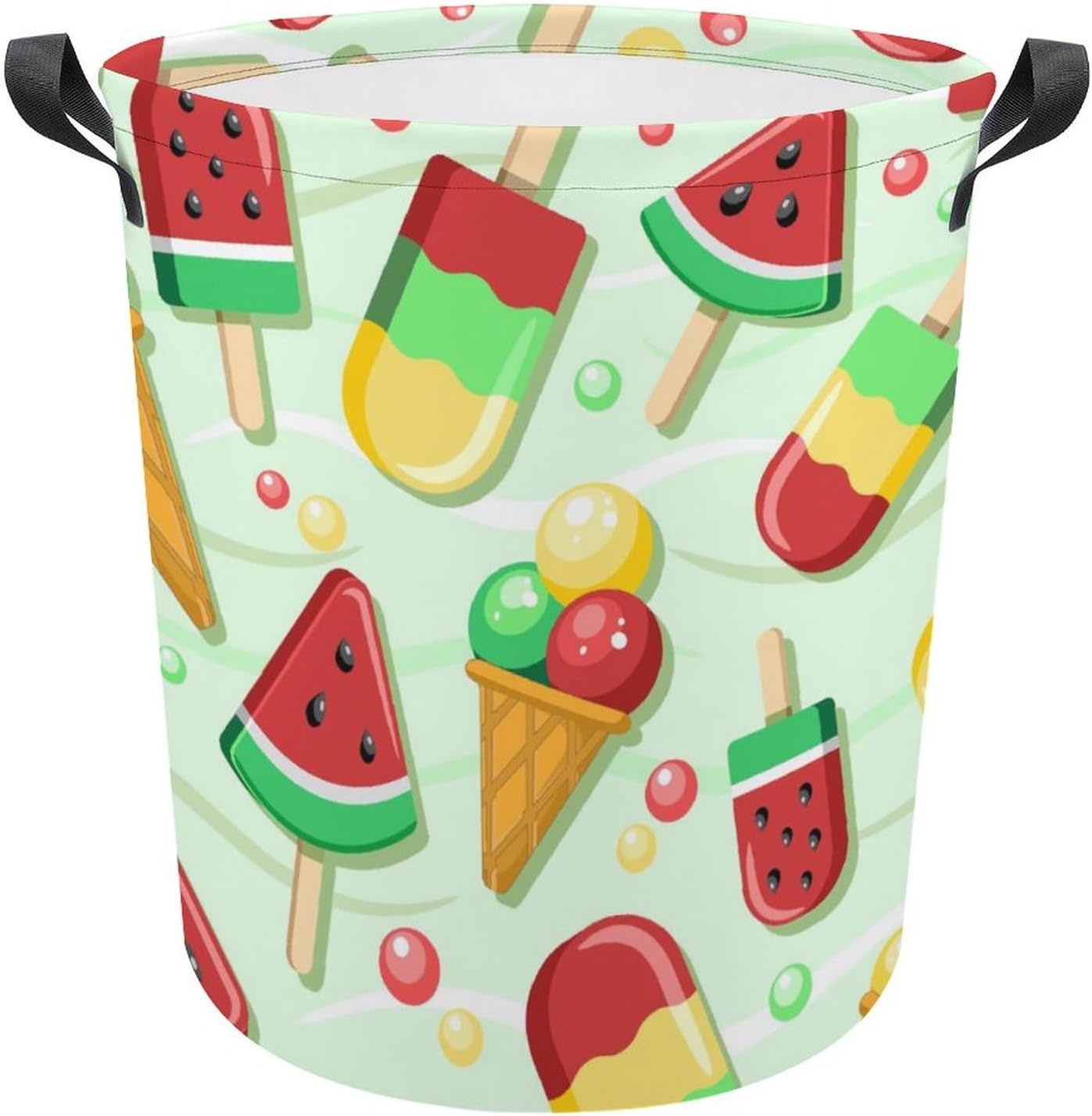 Stylish Functional Fresh Fruit Cartoon Water-Resistant Laundry Hamper for Home Travel