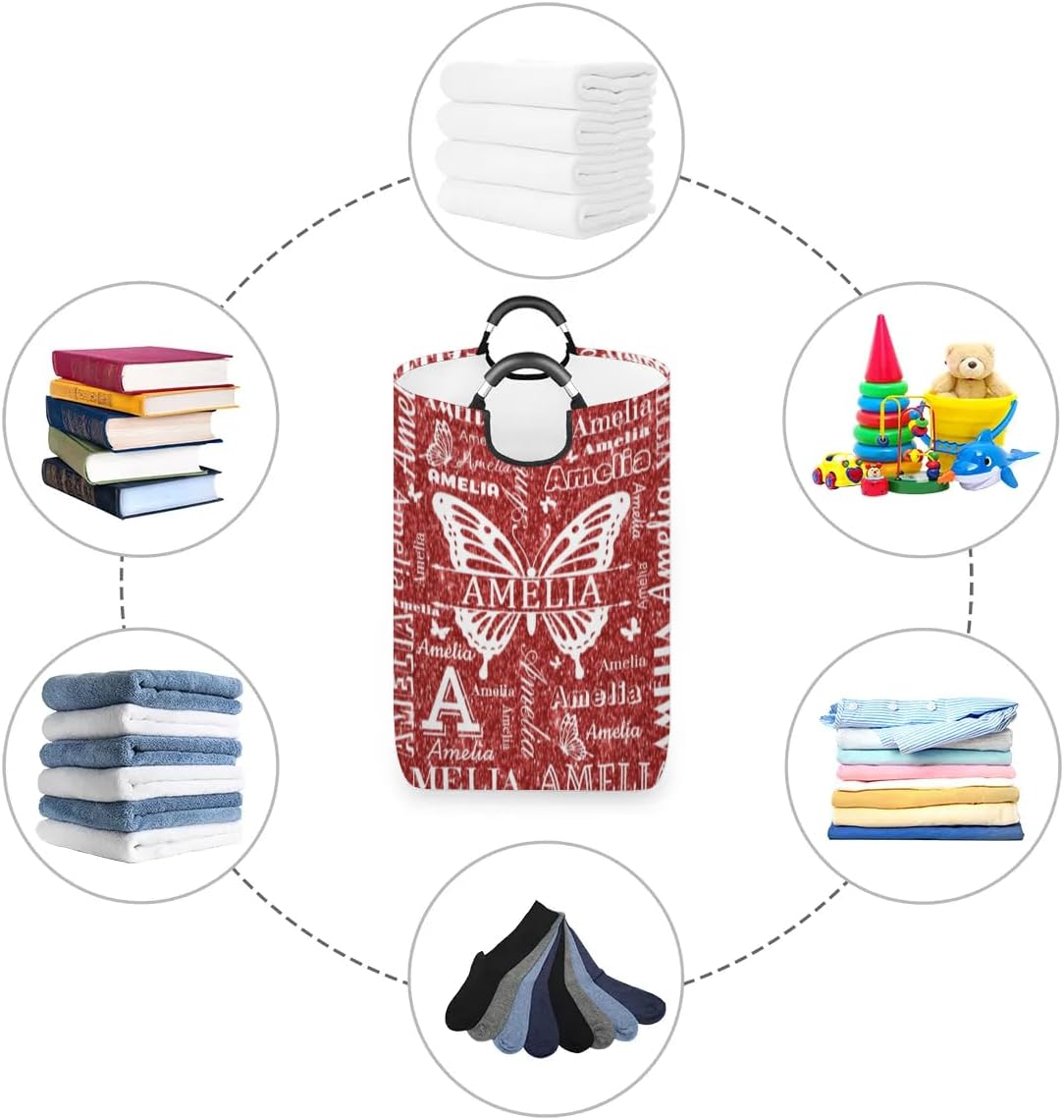 Perfect for College Essentials Storage - Personalized Laundry Basket