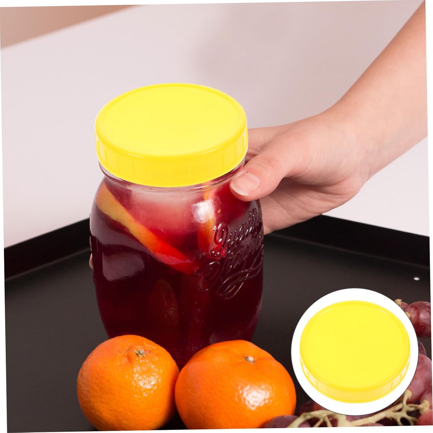 Sturdy 10-Piece Mason Jar Lids for Home Camping