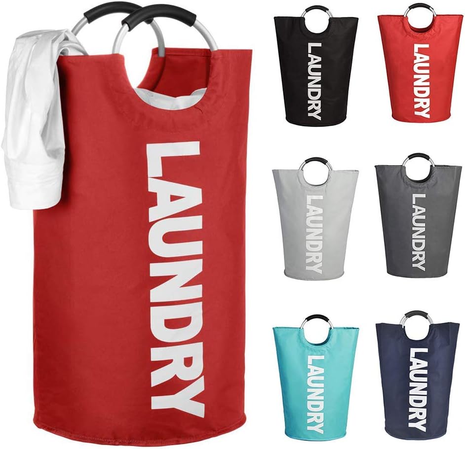 WZ Geanmoki 82L Laundry Basket Red Foldable