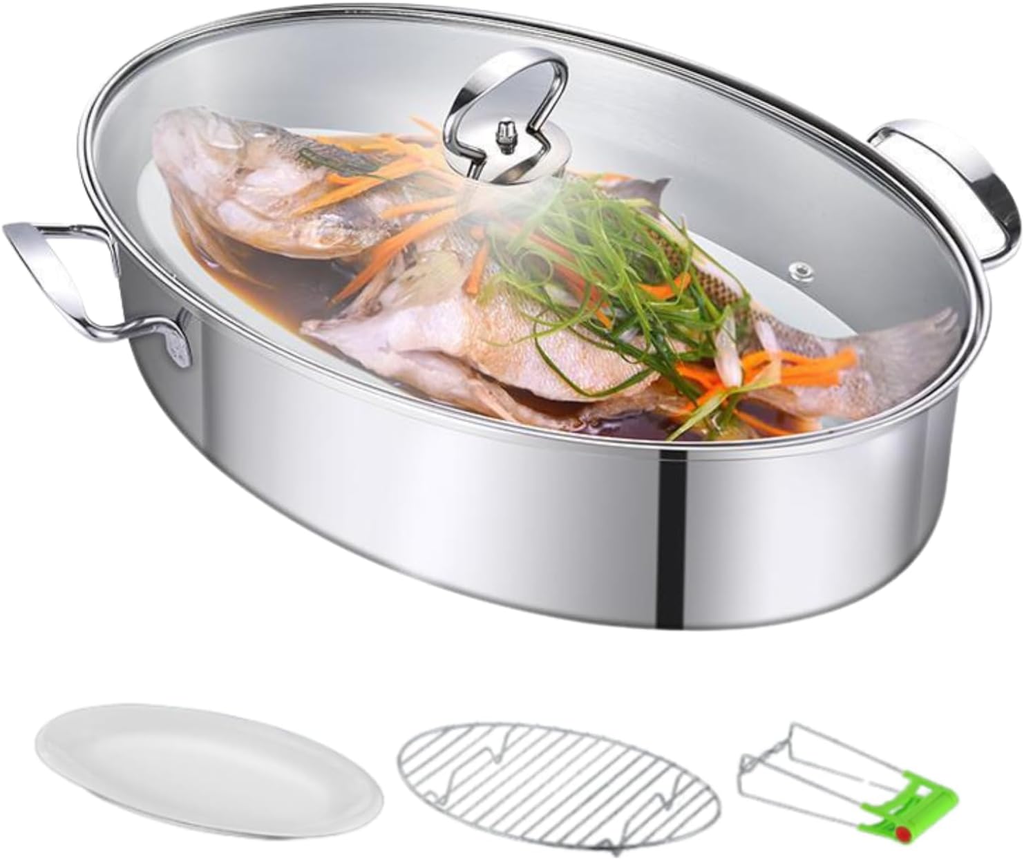 Stainless Steel Fish Steamer for Home Use