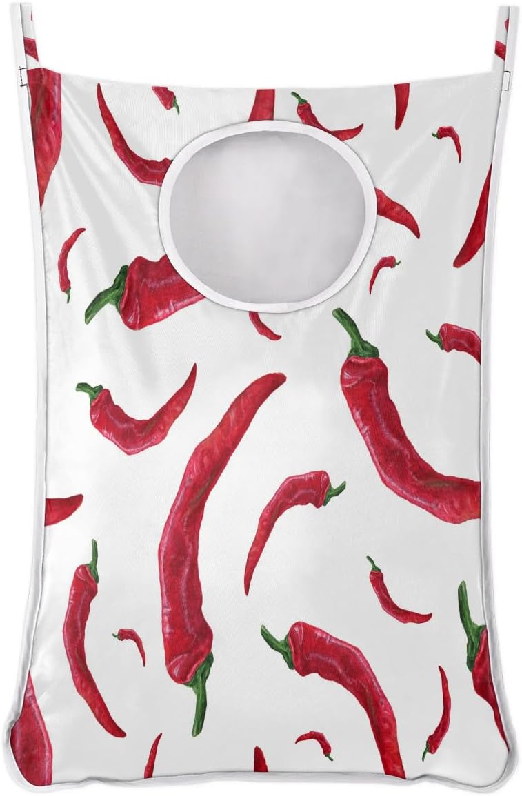 Hanging Laundry Hamper Bag - Compact Sturdy for Dirty Clothes