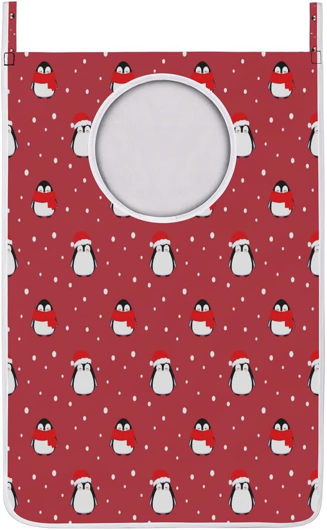 Ioracida Christmas Penguin Hamper - Foldable Portable Durable Laundry Organizer