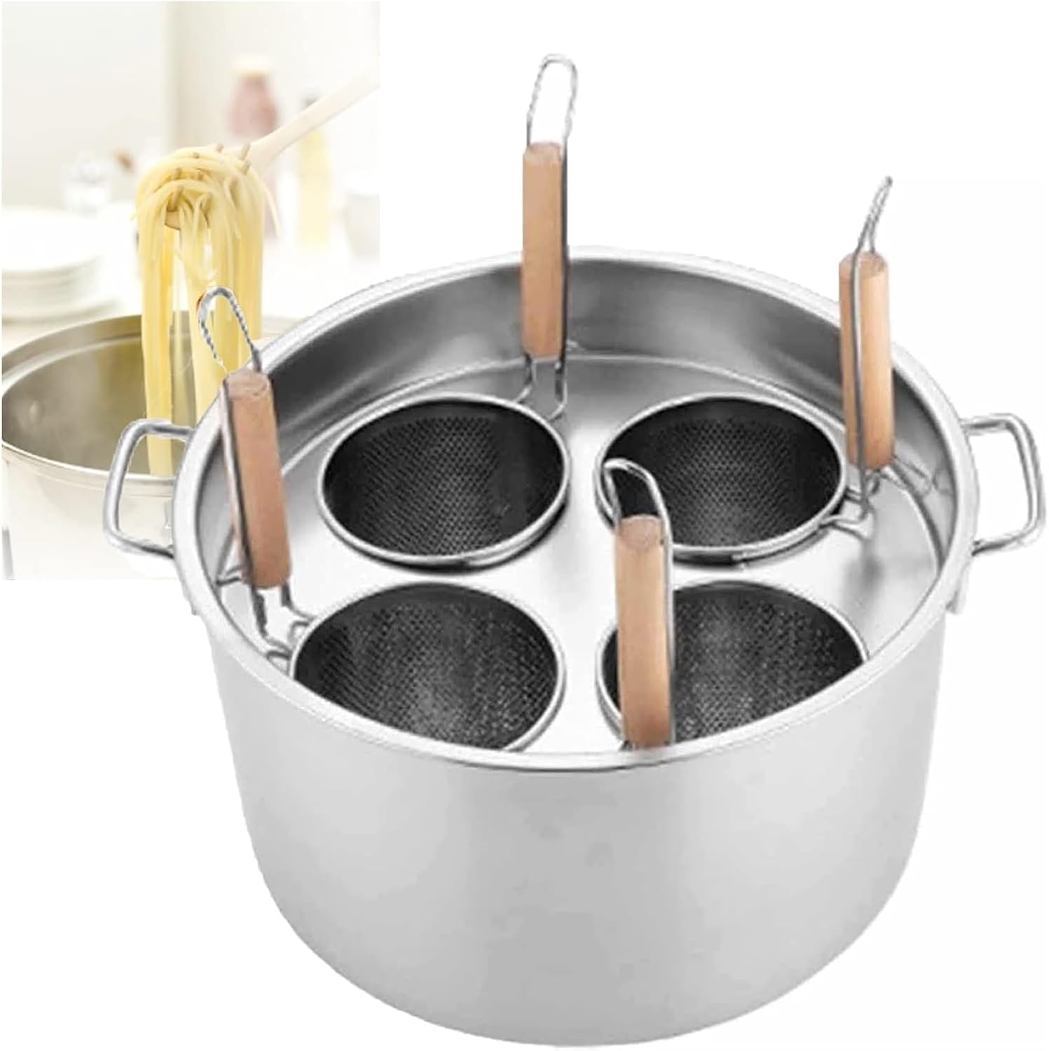 Bingwang Pasta Pots Cooking Pot Set With Divider And Colander