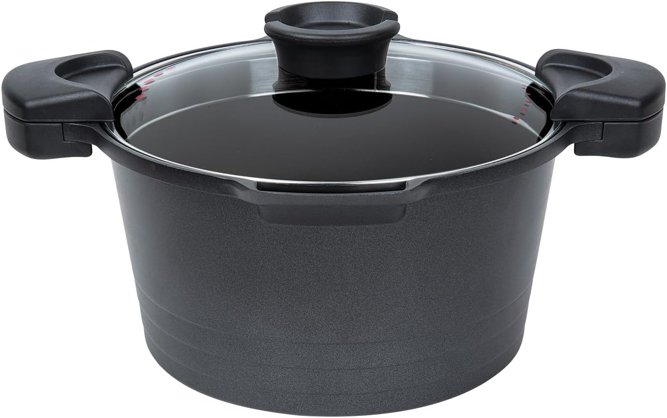 5 QT Non-Stick Stock N Pasta Pot with Easy Pour Strainer 9