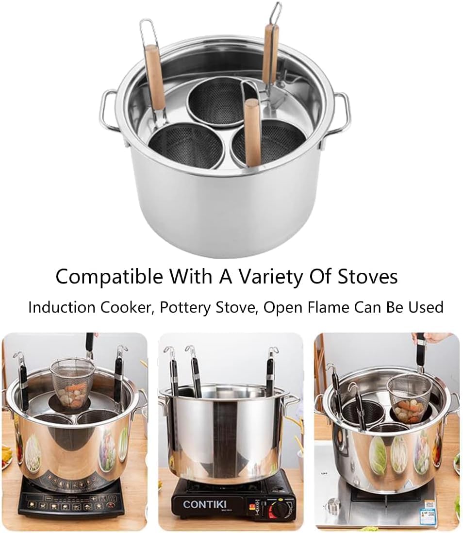 UNbit Pasta Pots 3 Holes Cooker Set