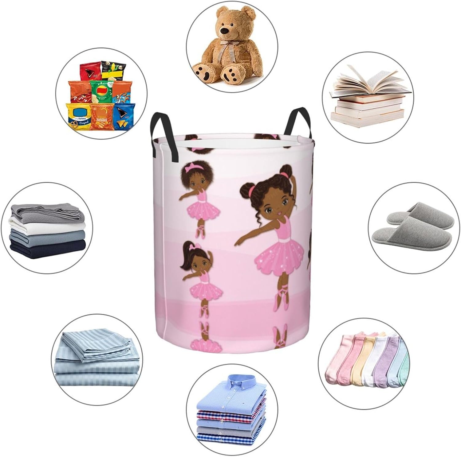Exactly What She Needs Cloth Organizer Bin for Kids Families