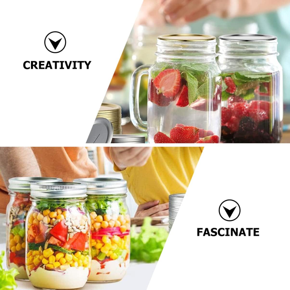 Mason Jar Lids Set of 30 for Canning Macrame and Home Use