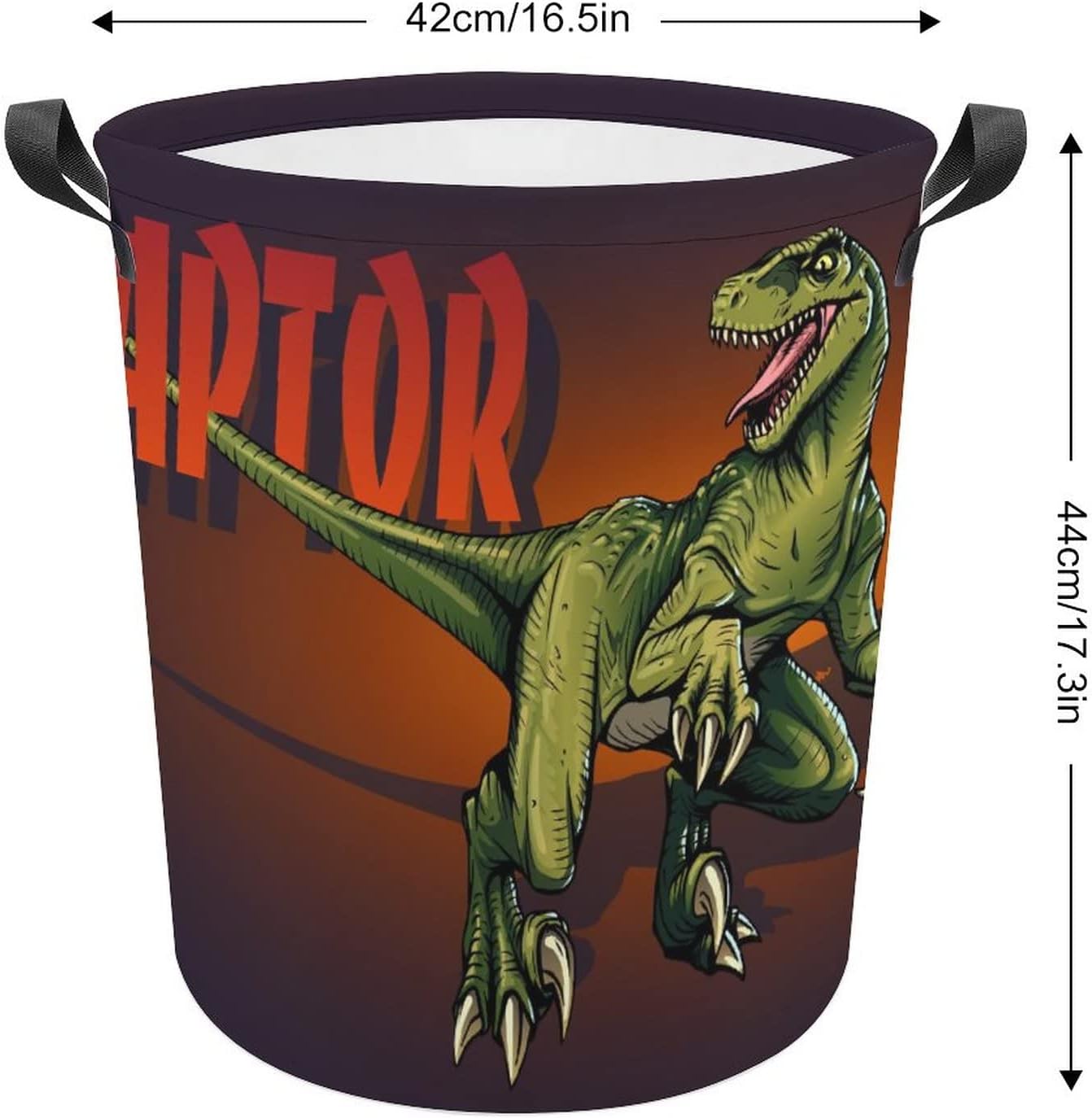 MEIKKO Velociraptor Dinosaur Kids Storage Bag Collapsible Waterproof Easy to Carry
