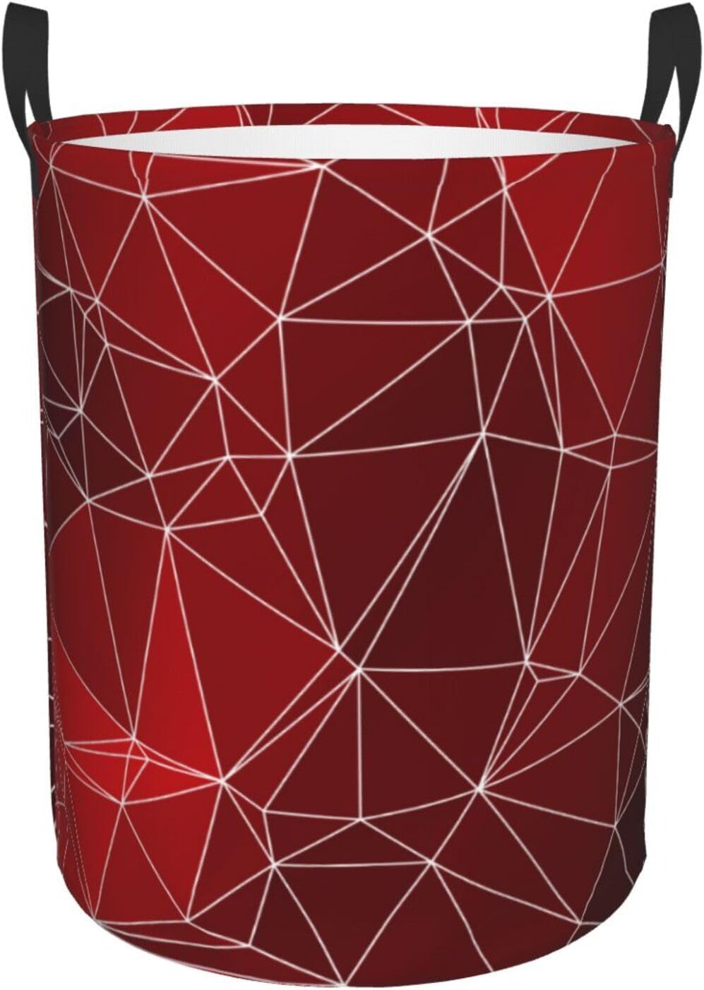 Sturdy Water-Resistant Geometric Laundry Basket with Handle
