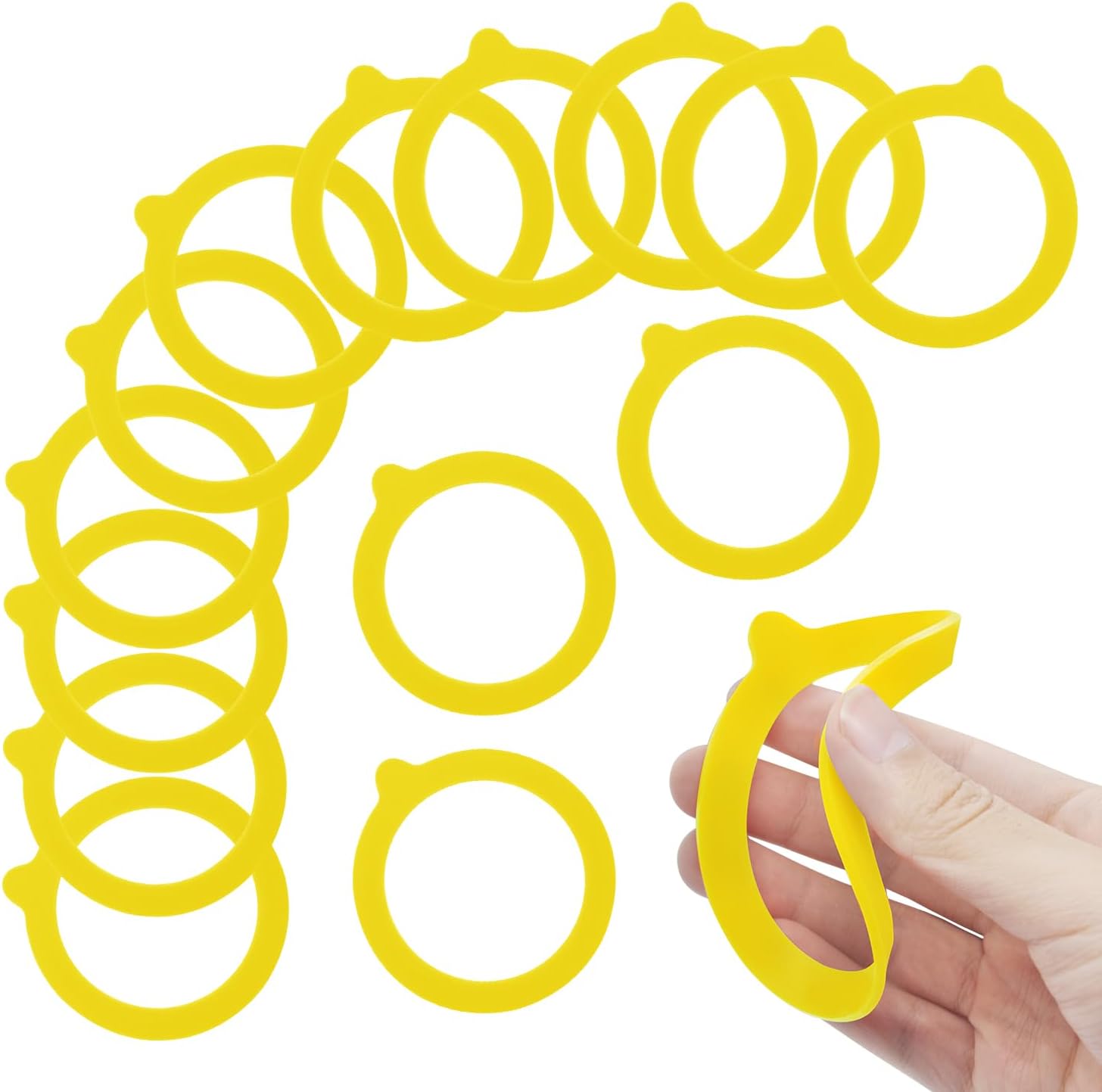 12-Piece Silicone Replacement Ggments for Mason Jars Airtight Canning Seals