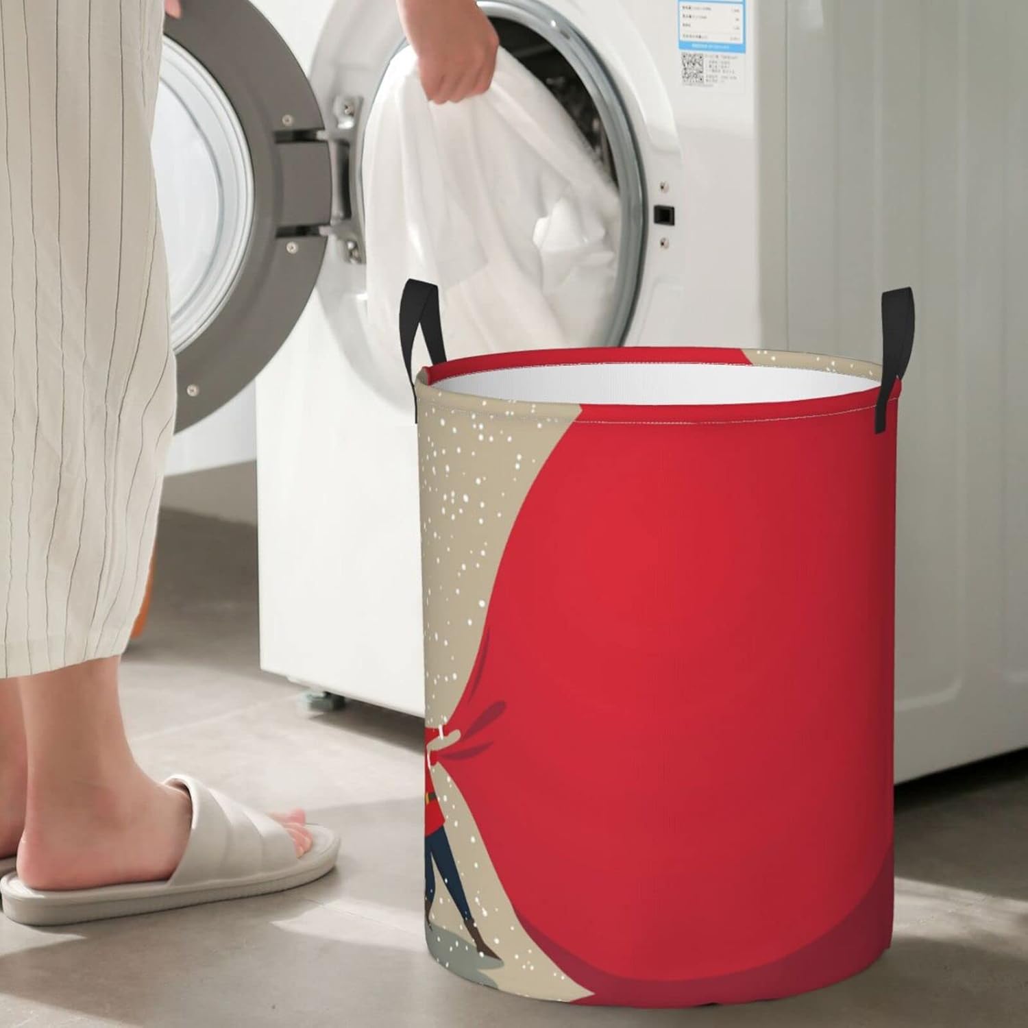 Collapsible Laundry Hamper for Bedroom with Handles