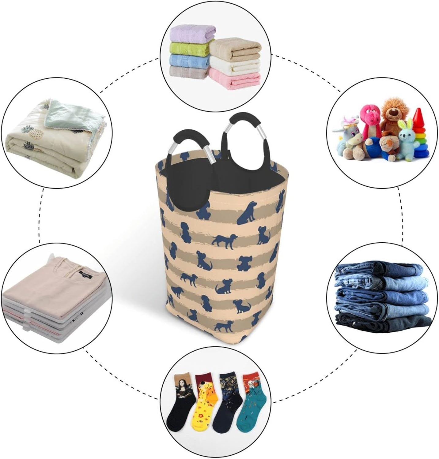 AFHYZY Dog Foldable Laundry Hamper