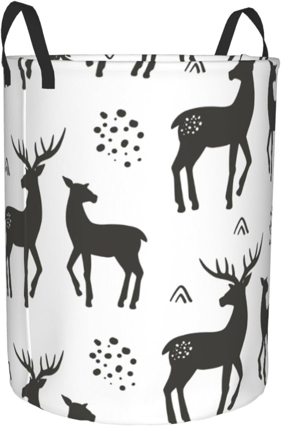 Collapsible Reindeer Laundry Basket for Home Dorm