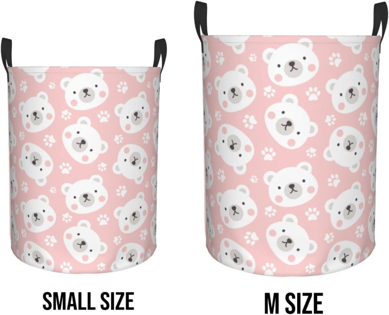 STURDY POLAR BEAR LAUNDRY BASKET PRVTKBSS