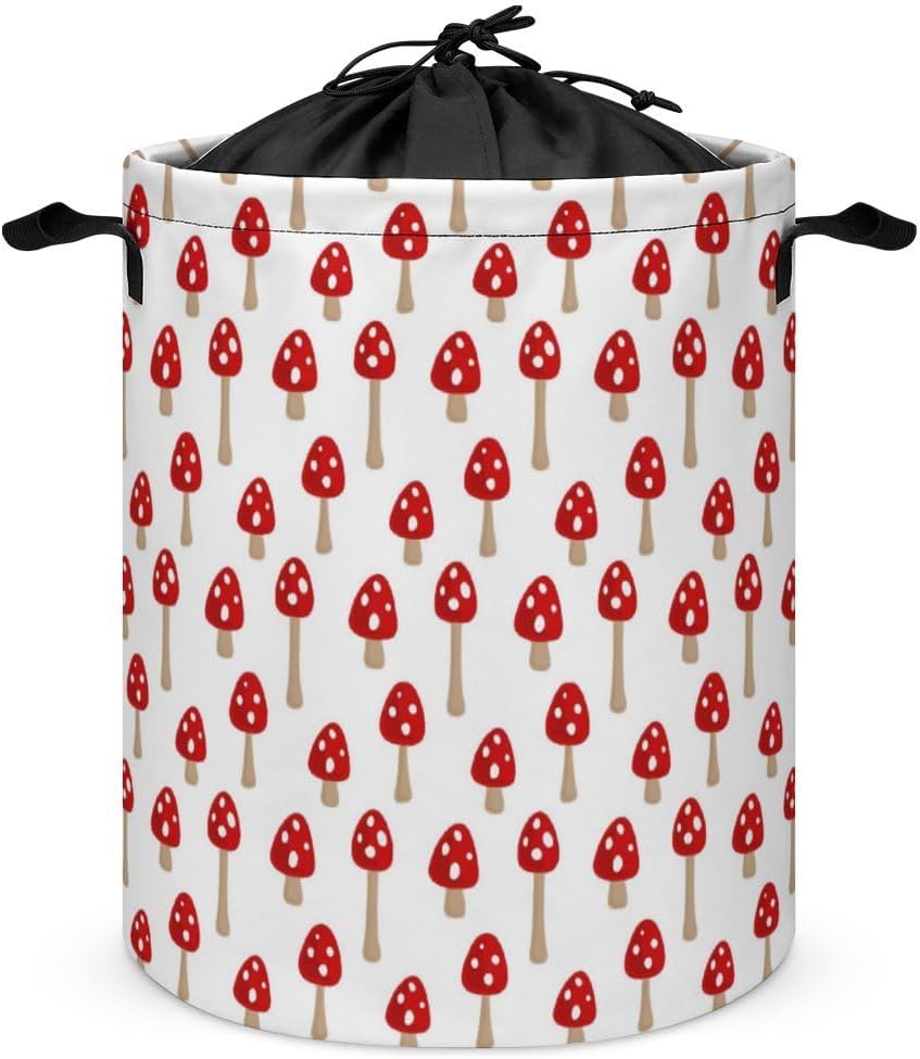 Durable Collapsible Mushroom Laundry Hamper for Home Bedroom Storage