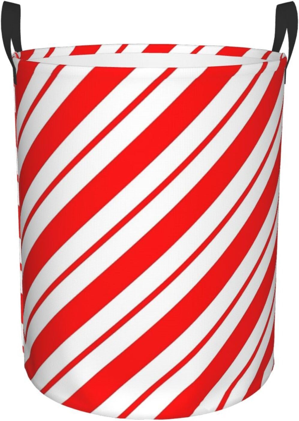 Peppermint Stripes Laundry Basket Waterproof Portable