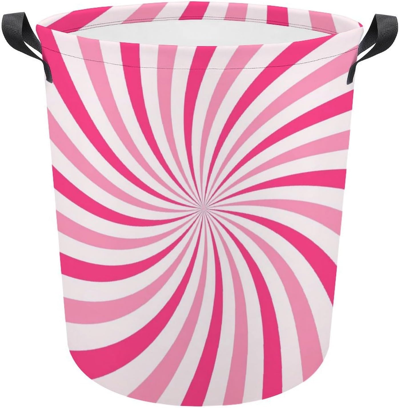 MEIKKO Pink Cream Candy Laundry Hamper