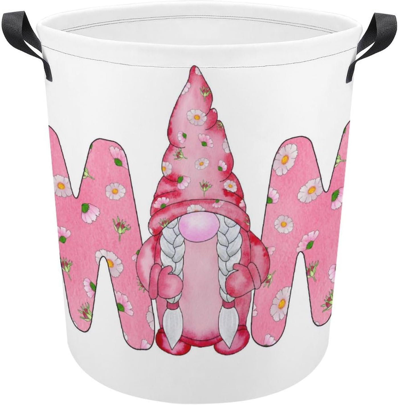 Colorful Watercolor Gnome Laundry Hamper
