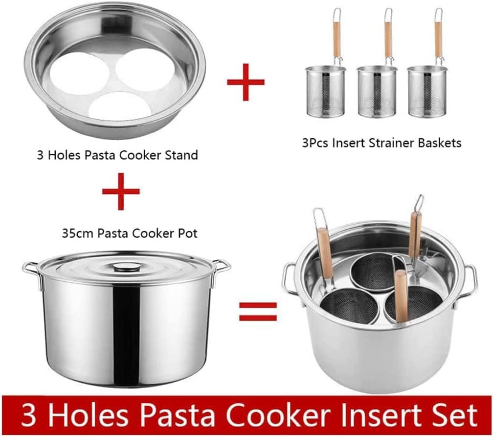 AttreX Commercial Pasta Pot Set Multifunctional Design