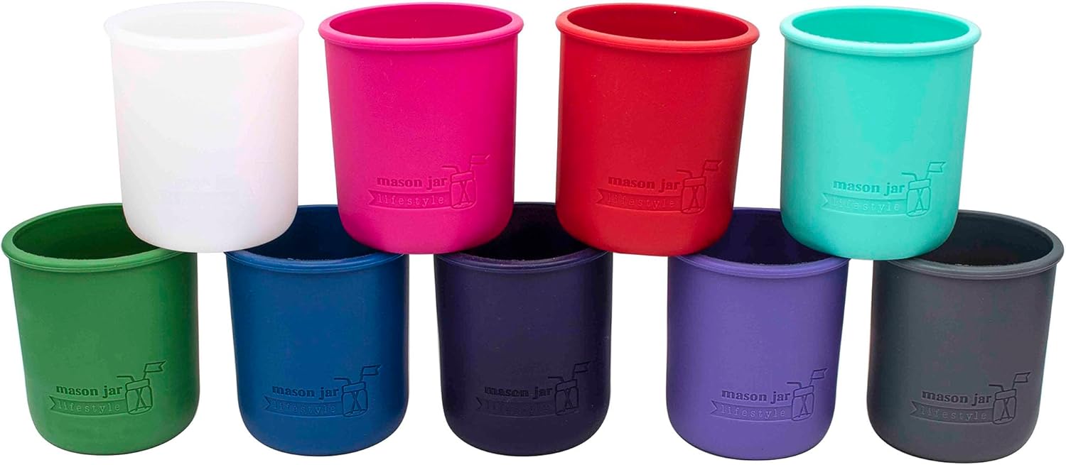 Safe Multi-Purpose Silicone Pint Jars for Kitchen Use