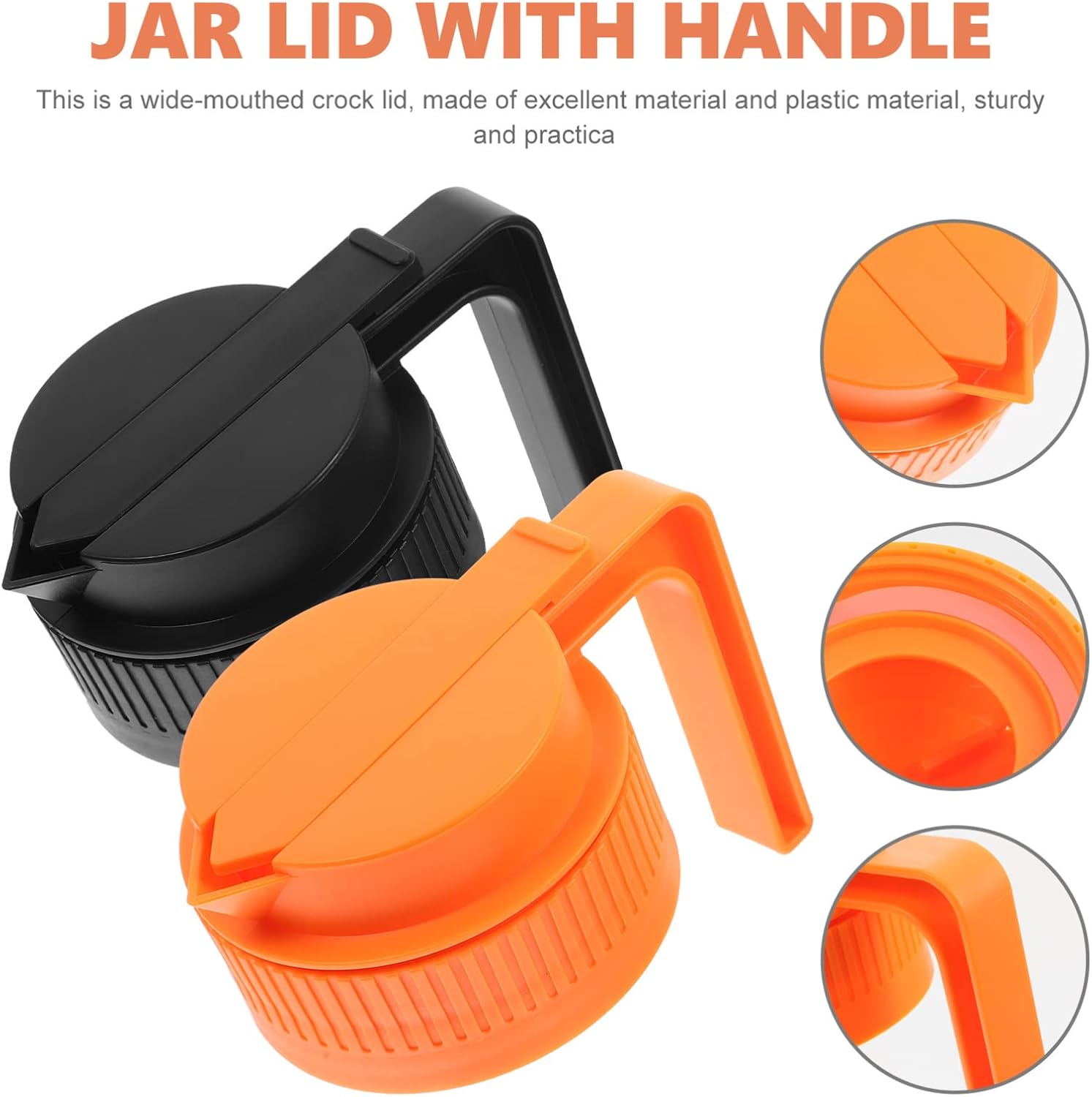 Hemoton 2-Piece Lids for Mason Jars Easy Pitcher Dispenser