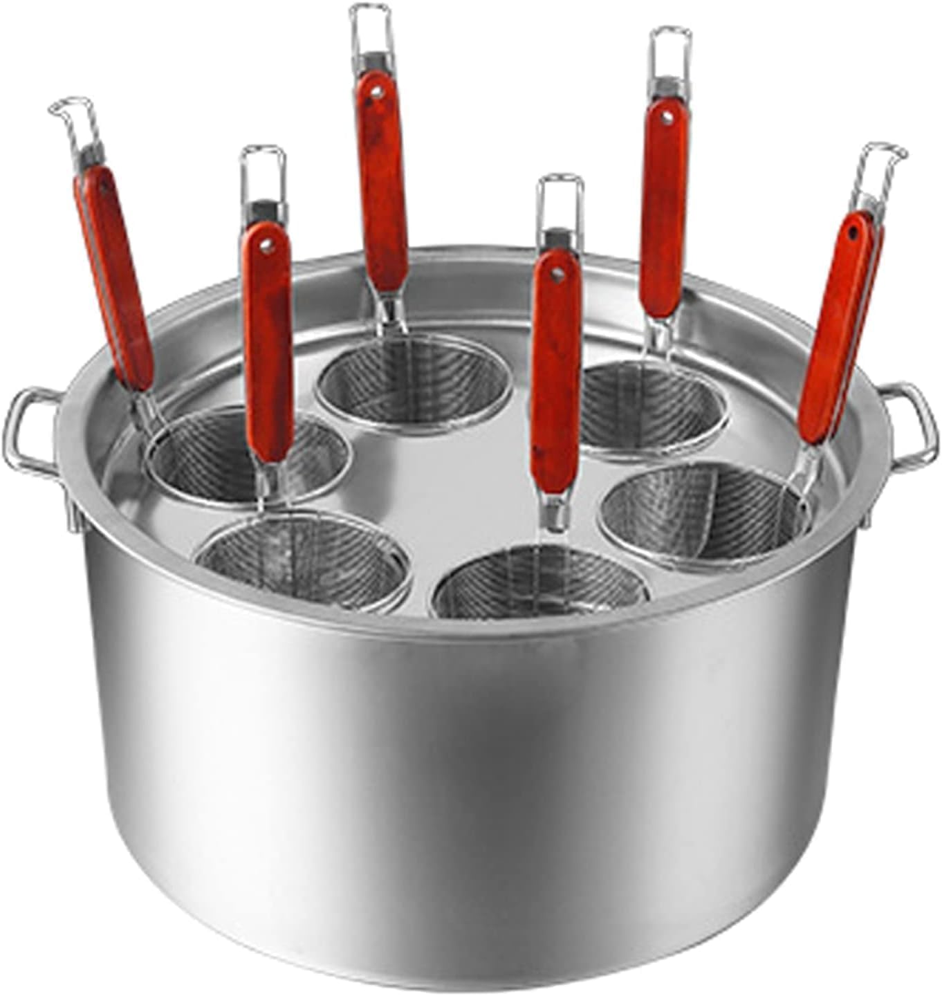 BINGWANG Commercial Stainless Steel Stock Pot Set with Pasta Pots and Insert Strainer