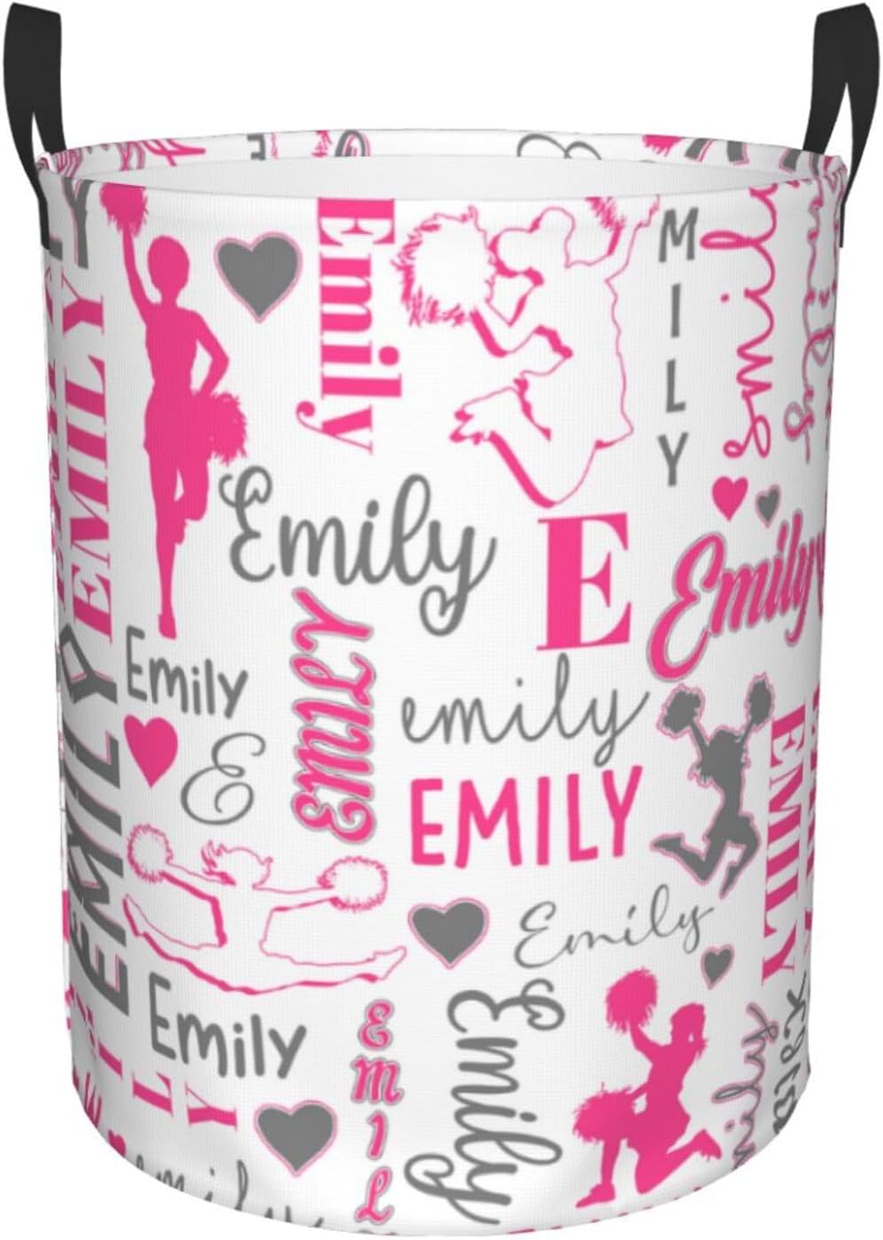 Personalized Baby Laundry Basket with Custom Name Storage for Kids Adults