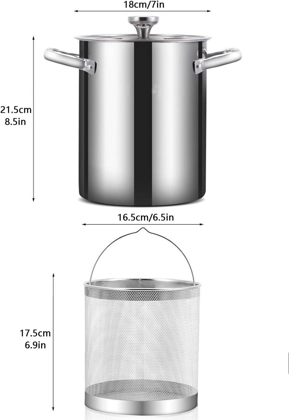 4L Pasta Sequin Steamer Pot for Asparagus and Spaghetti
