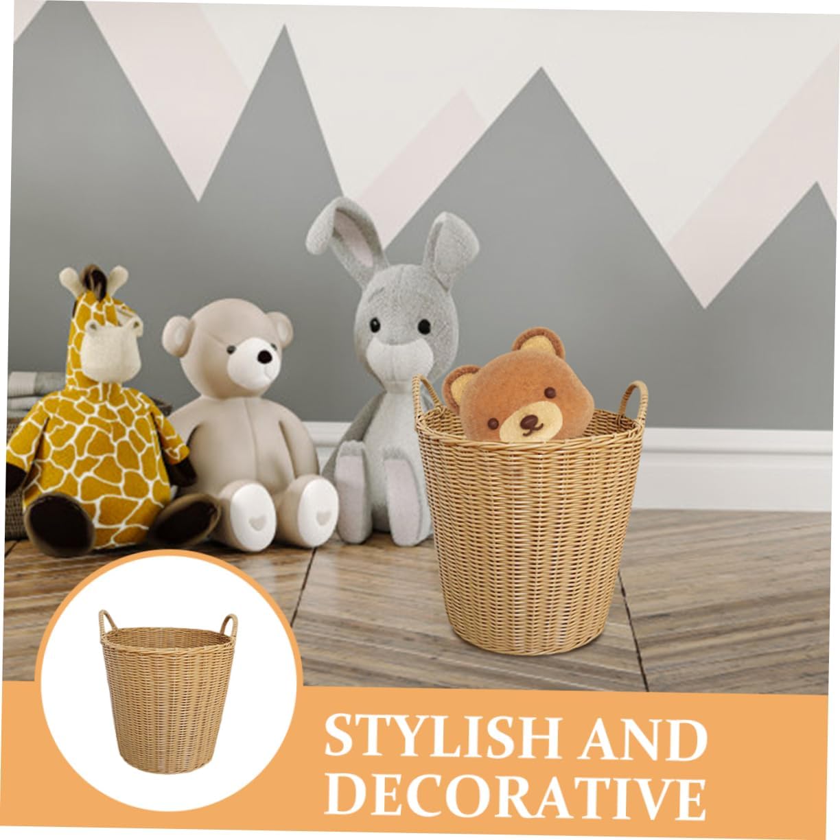 MUSISALY 1pc Diaper Basket Laundry Hamper for Dirty Clothes