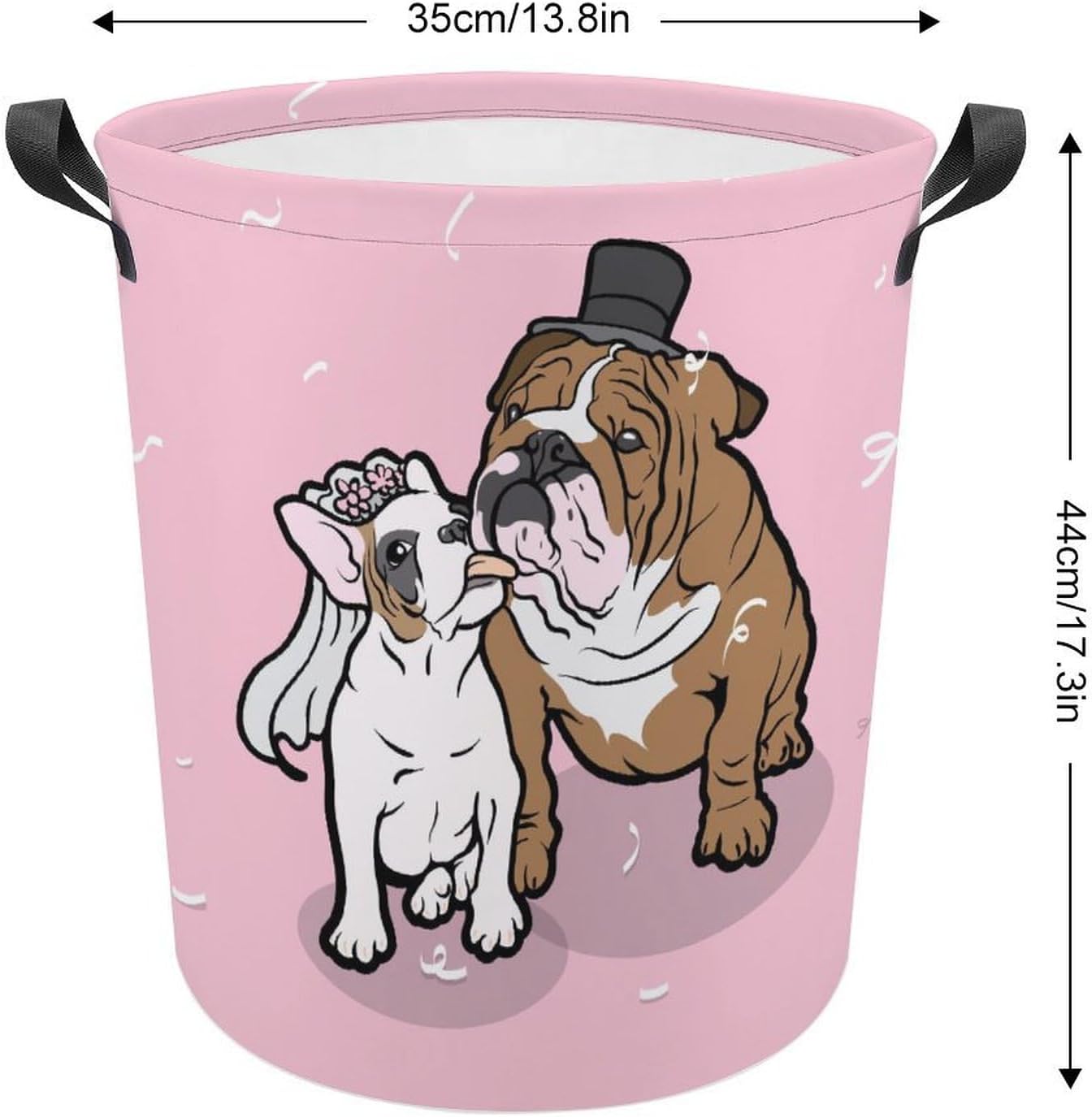 MeikoKo French Bulldog Couple Storage Basket
