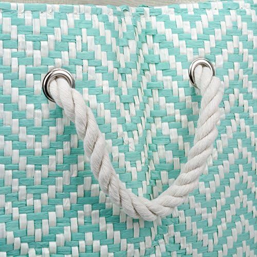 DII Chevron Woven Storage Bin