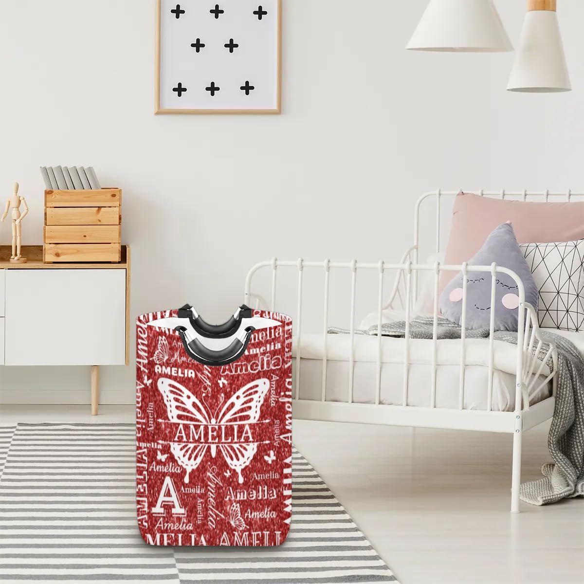 Perfect for College Essentials Storage - Personalized Laundry Basket