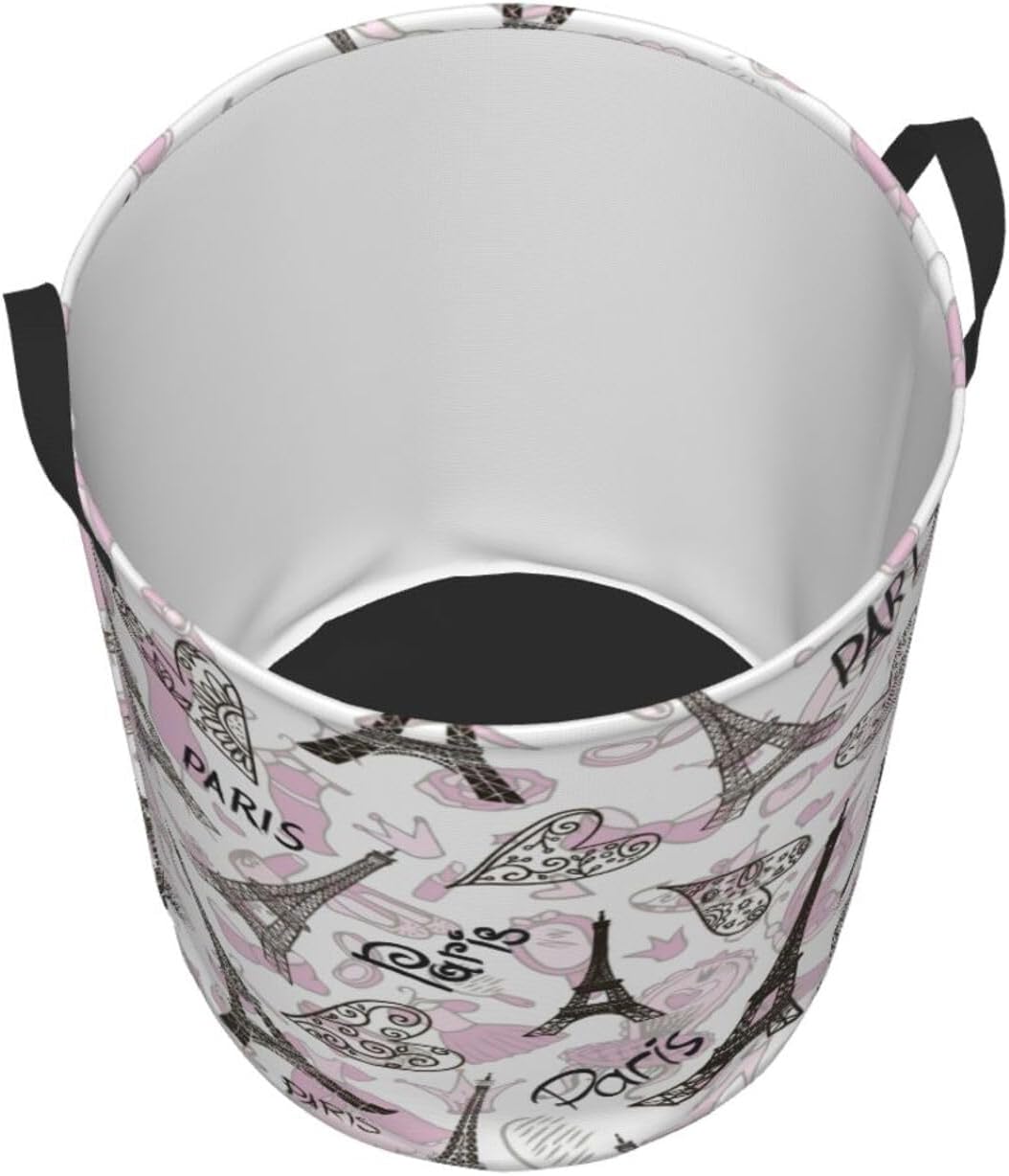 Waterproof Paris Eiffel Tower Clothes Basket